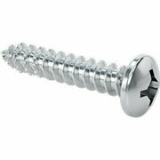 BSC PREFERRED Rounded Head Screws for Plywood and OSB Zinc-Plated Steel Number 6 Size 3/4 Long, 100PK 91070A151